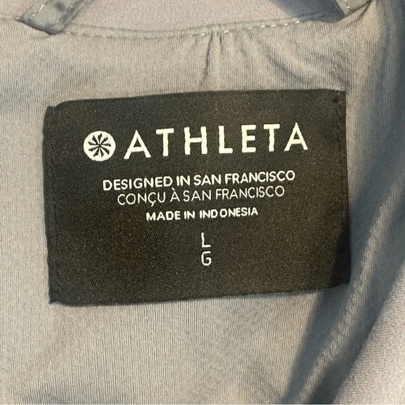 Athleta Wayfarer Bomber Jacket Coastline Blue - Picture 7 of 10